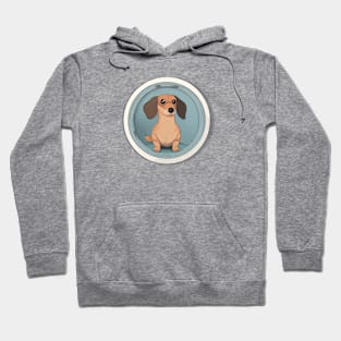 Dachshund sticker Hoodie